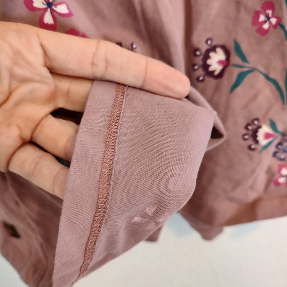 Tea Collection 3 3T Dress Long Sleeve Skater Twirl Floral Fall Winter - Picture 5 of 6